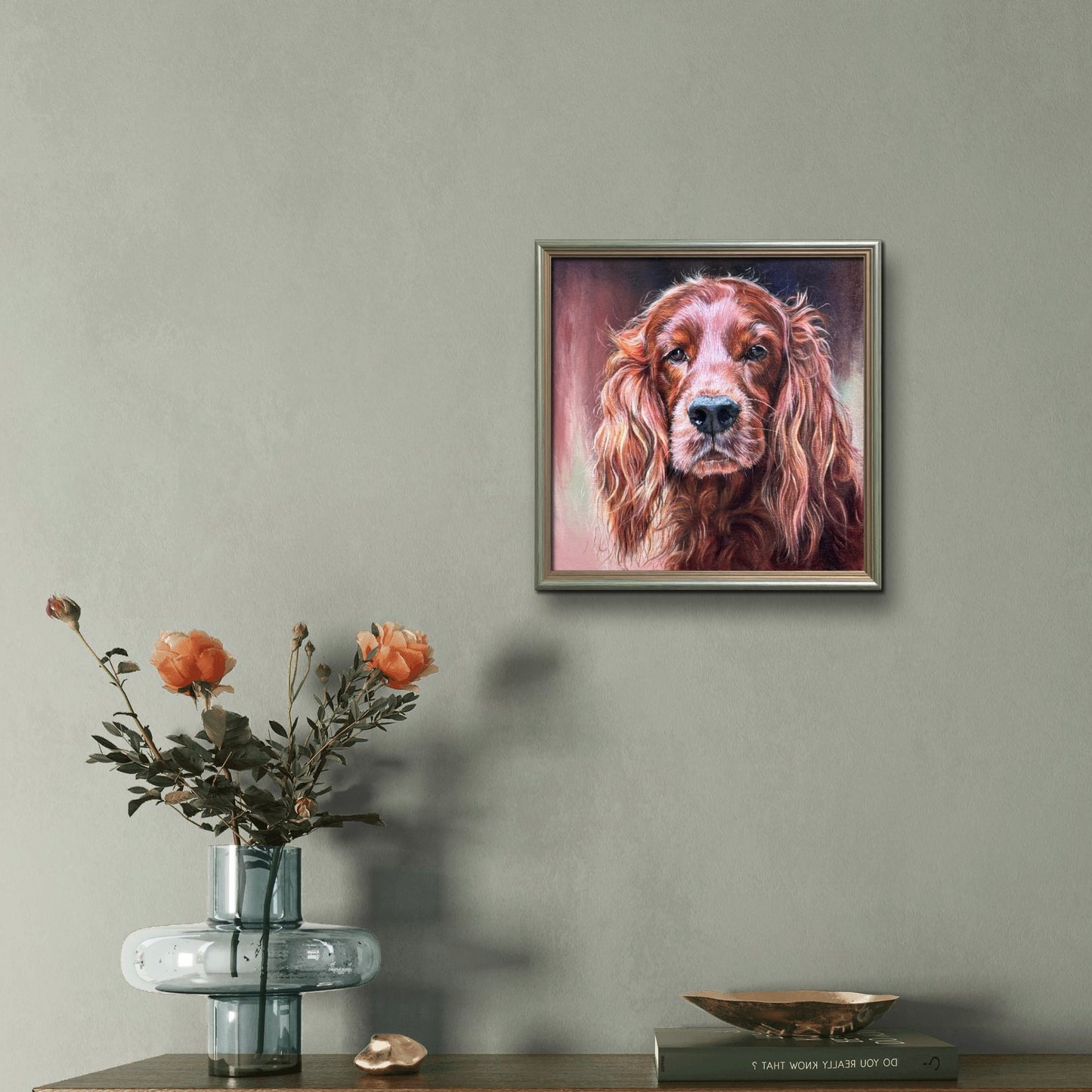 Portrait of an Irish Setter