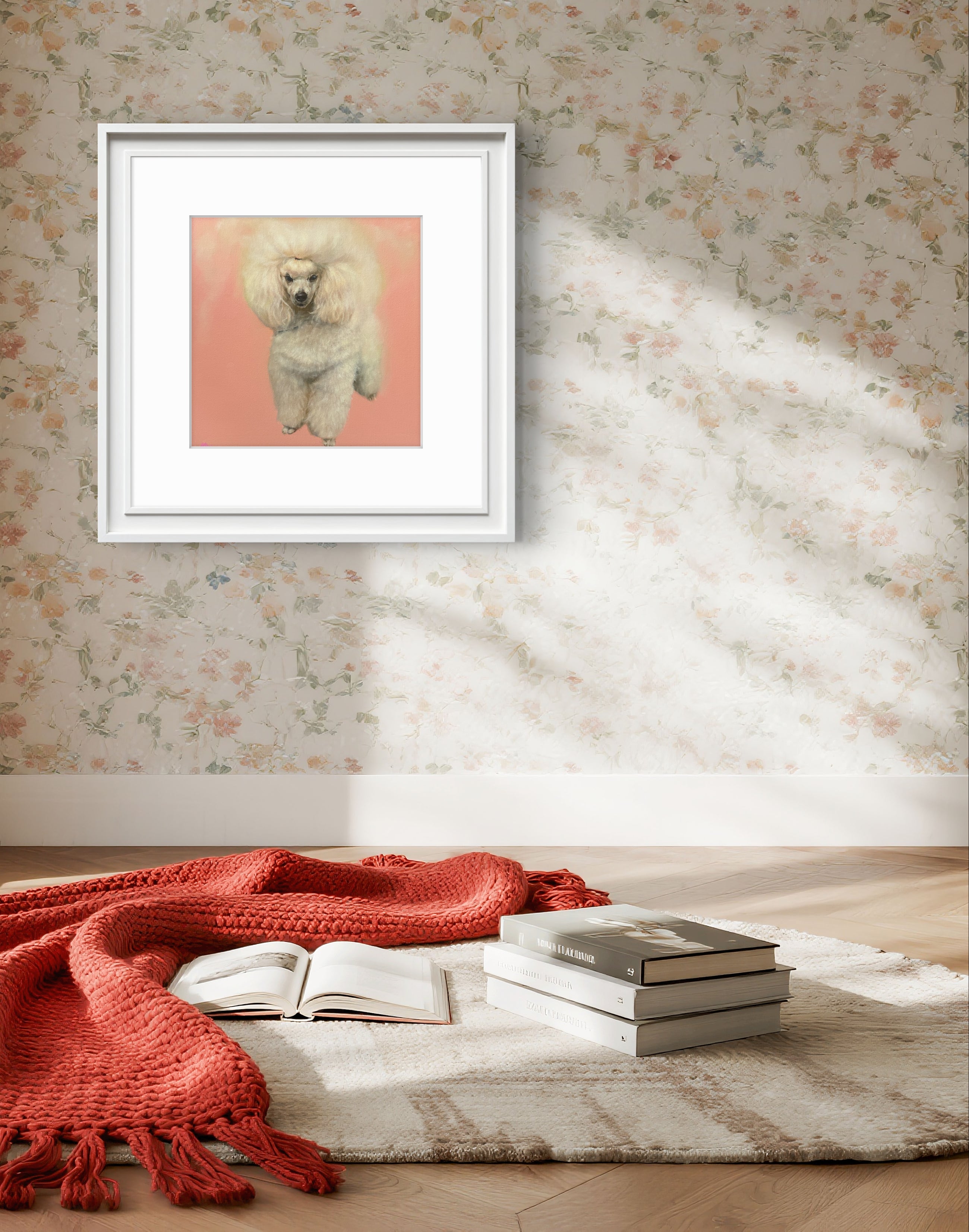 The Showstopper fine art print displayed in a contemporary interior.