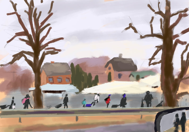 Passage. Polish border, February 2022