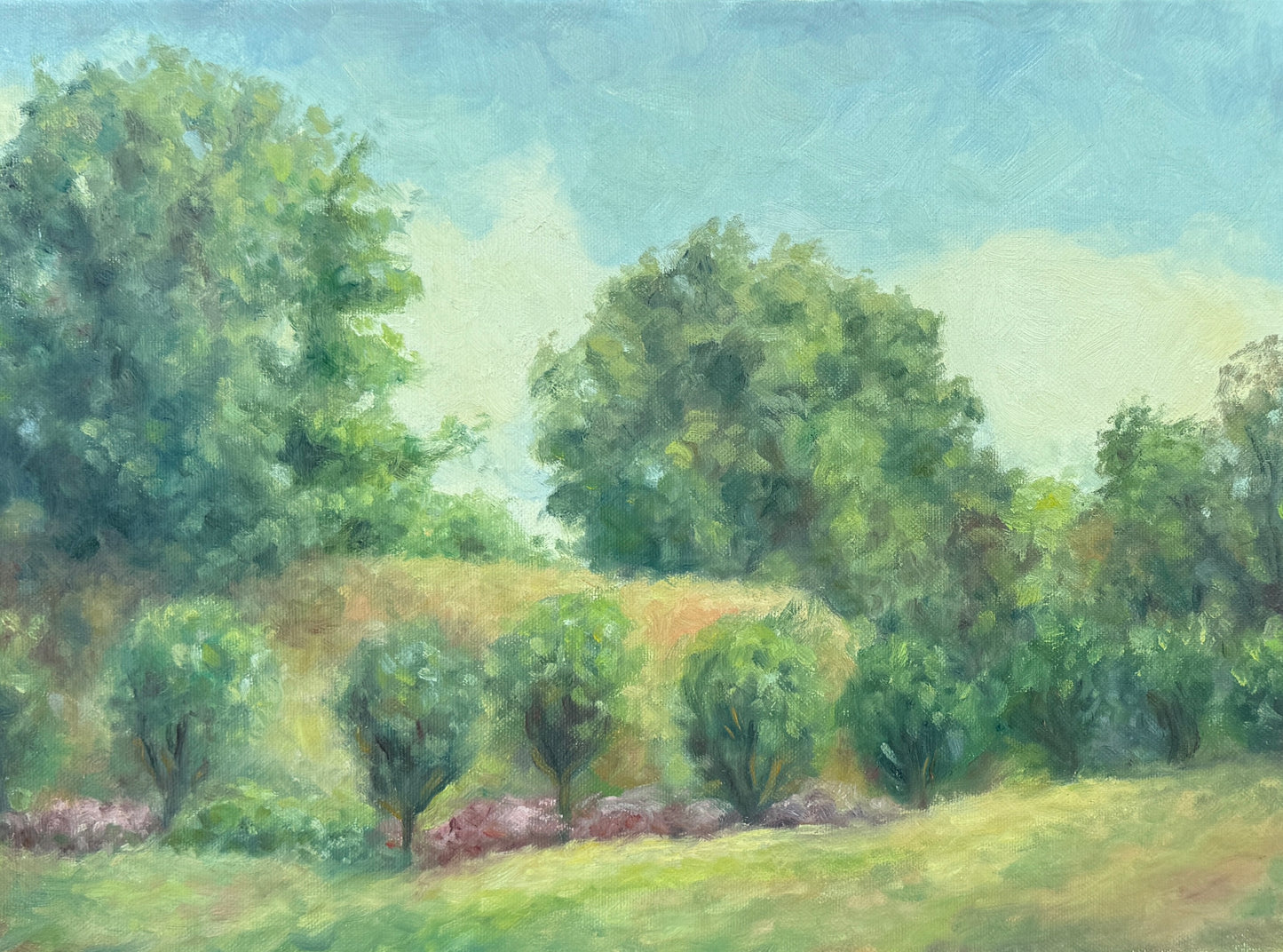 Oil painting 'Summer garden'