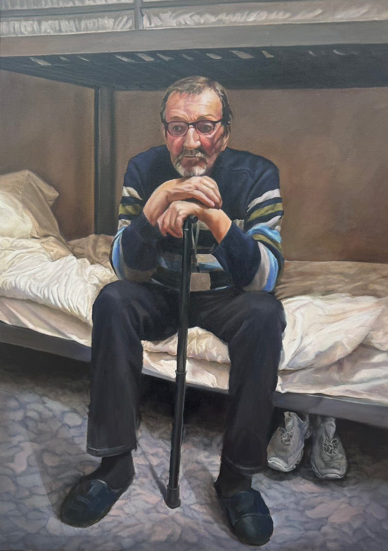 Oil painting 'Making plans'