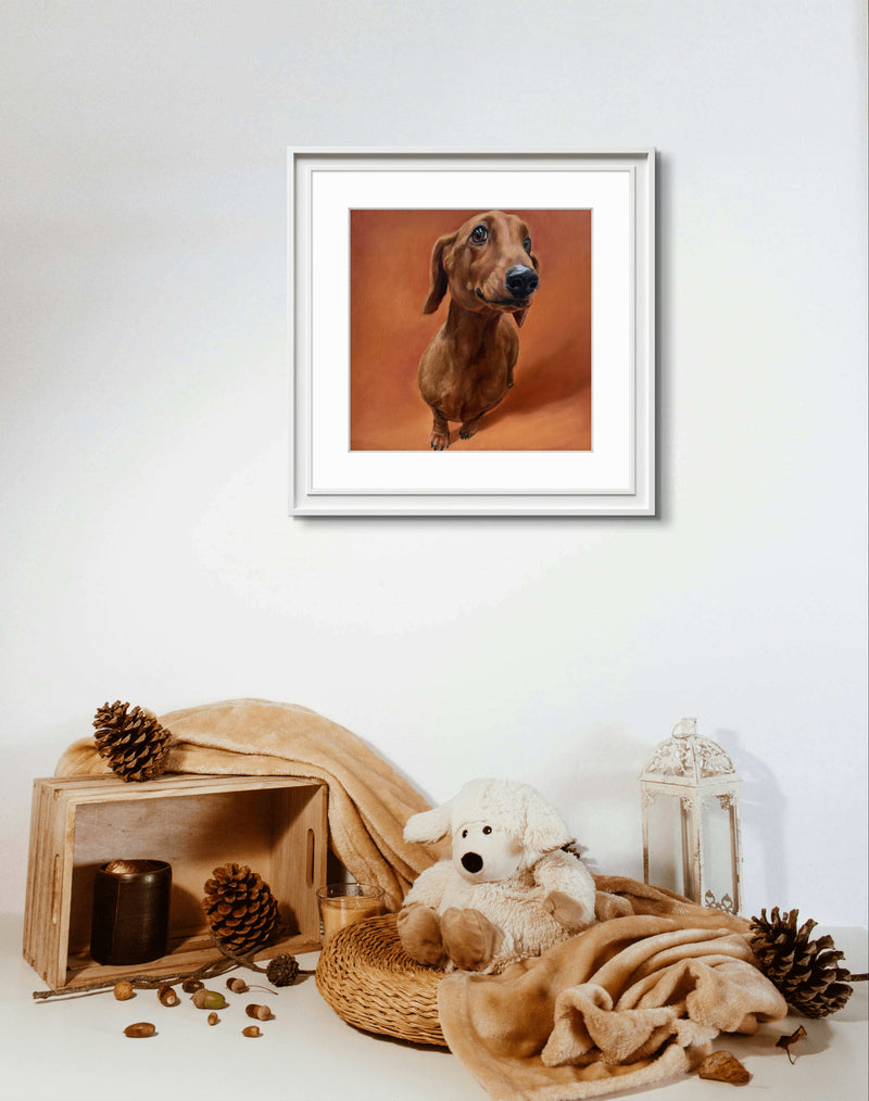 What’s Up? Fine Art Print displayed in a contemporary home interior