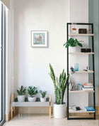 Arctic Bloom fine art print displayed in a contemporary interior.