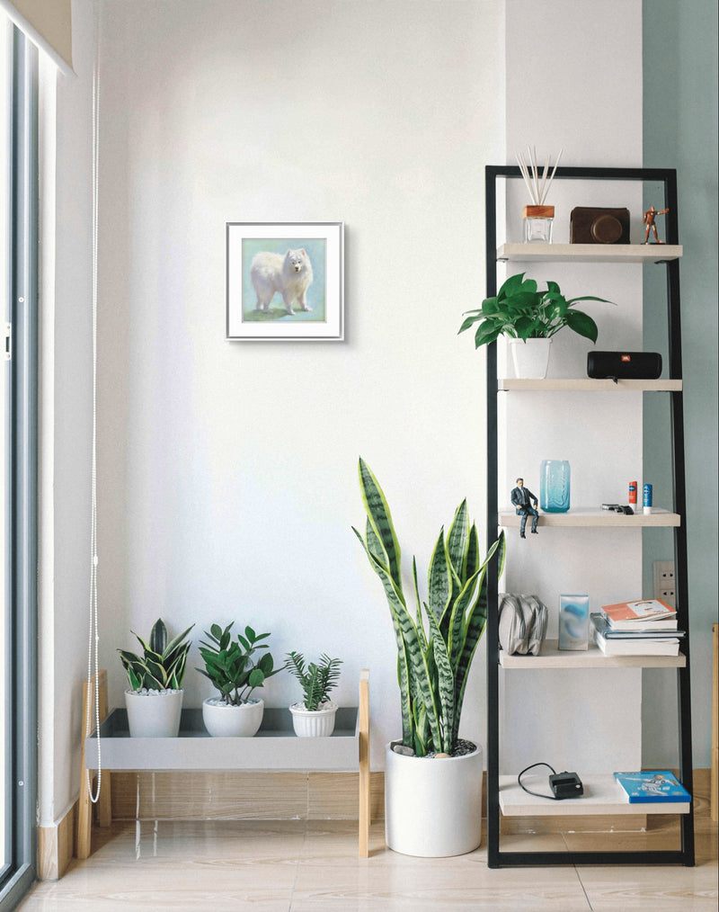 Arctic Bloom fine art print displayed in a contemporary interior.